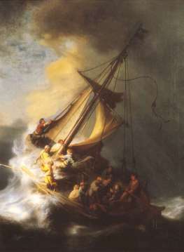 The Storm on the Sea of Galilee by Rembrandt, 1633.