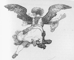 An Angel by Rembrandt