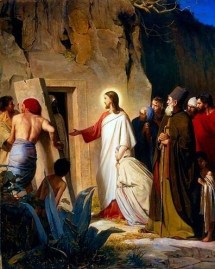 Carl Heinrich Bloch - The Raising of Lazarus, 1875