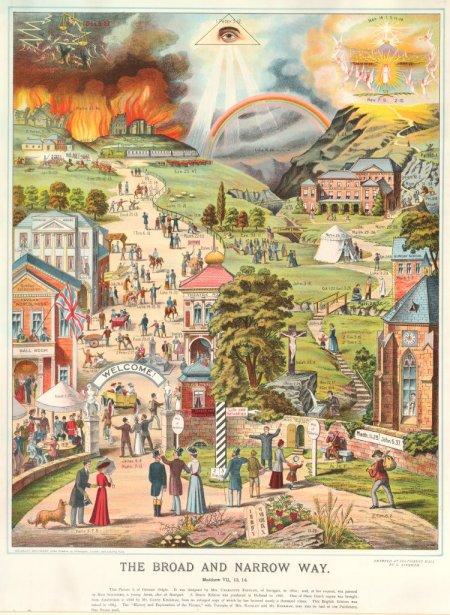 The Braod and Narrow Way, 1883.